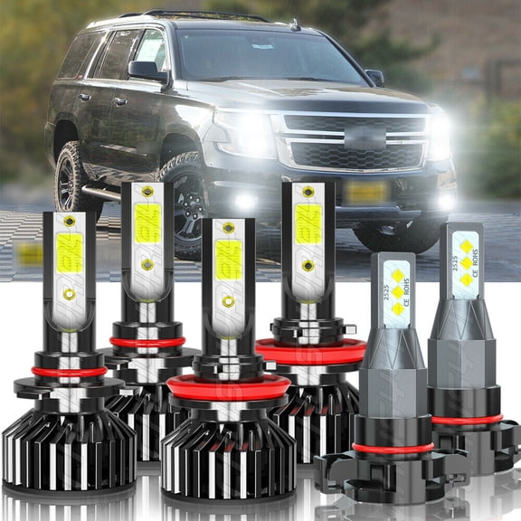 For Chevy Colorado 2015-2018 Plug&Play LED Headlights   Fog Bulbs Kit 9005 H11 H16 Super White 6000K