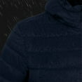thumbnail image 5 of UVEASISHA Winter Ski Jackets for Men Packable Hooded Puffer Jacket Outdoor Waterproof Hiking Down Coats Slim Fit Casual Warm Outerwear with Pockets Dark Blue S, 5 of 9