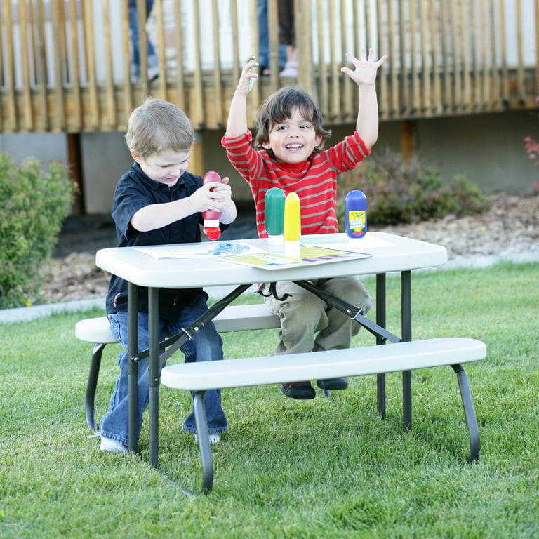 Lifetime Kid's Picnic Table, Almond (280094) - Walmart.com