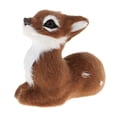 thumbnail image 2 of Simulación de ciervos navideños en miniatura, modelo de reno de de navideño, perfecto para adornos de jardín de hadas, accesorios de fotogr Sentada femenina de color marrón Colco Figuritas de animales coleccionables, 2 of 7
