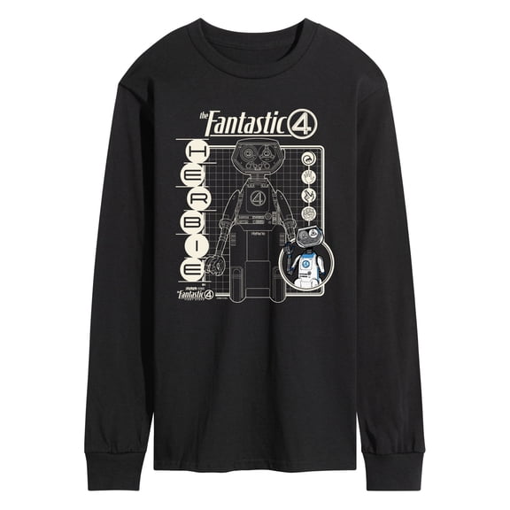 Fantastic Four - Herbie Blueprint - Men's Long Sleeve Graphic T-Shirt