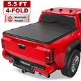 thumbnail image 1 of Open Box 4-Fold 5.5FT Hard Truck Bed Tonneau Cover for 2007-2013 Toyota Tundra On Top, 1 of 6
