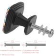 thumbnail image 3 of 4 Pcs Square Cabinet Handle Drawer Pulls Musical Instrument Knobs with Screws Furniture Office Cabinet Knob Decoration, 3 of 7