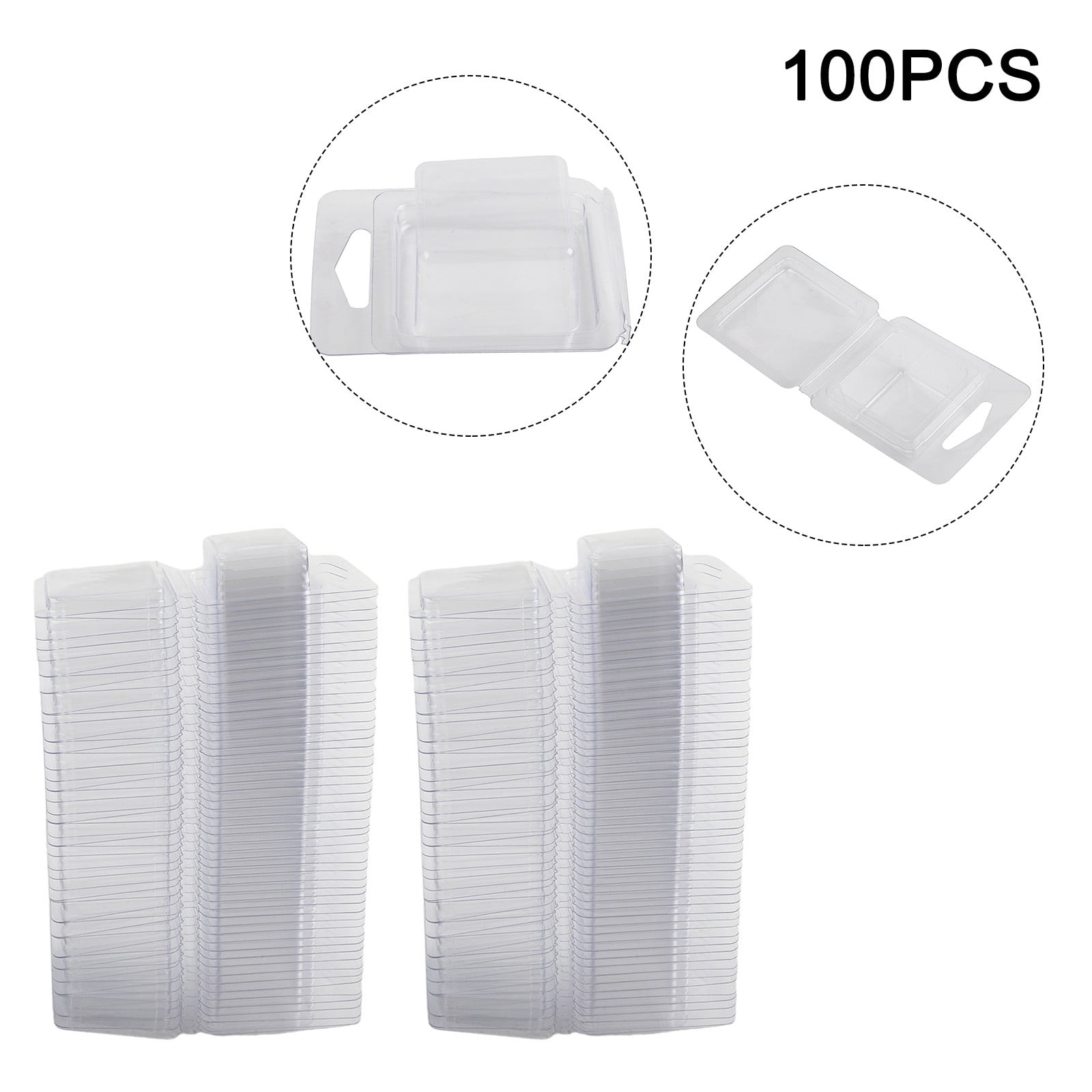 Easy Release Plastic Wax Melt Moulds for Wickless Candles Pack of 100