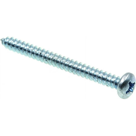 

9019436 Sheet Metal Screw Self-Tapping Pan Head Phillips #6 X 1-1/2 in Zinc Plated Steel Pack of 100