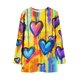 thumbnail image 2 of TaTaai Women’s Casual Round Neck Print Long Sleeve Blouse With Pockets Loose Fit Patterned T Shirts Soft Polyester Daily Holiday Travel Top Gift, 2 of 7