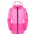 thumbnail image 1 of Swstbby Liquidation d'Automne! Vestes d'Automne pour Femmes, Veste Fine Unie à Blocs pour Femmes avec Style Sportif Rose Vif P, 1 of 2