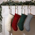 thumbnail image 3 of Dalrosia Christmas Stockings 18 Inches Large Size Cable Knitted Stocking Gift and Decorations for Holiday Family Xmas Party, 3 of 5