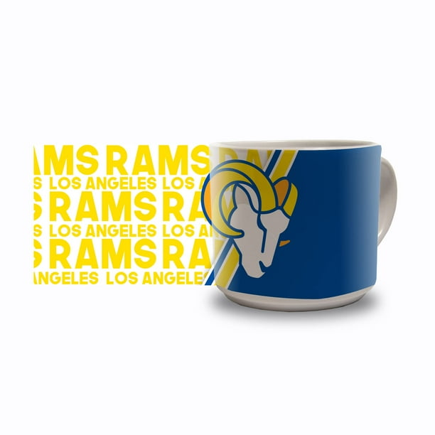 Rico Industries Nfl Football Los Angeles Rams Taza De Café De Cerámica Metro De 14 Onzas