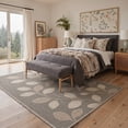 thumbnail image 2 of KUETH 8x10 Machine Washable Floral Rug for Living Room, Large Soft Low Pile Non Slip Backing Area Rug, Dusty Greige Rug for Bedroom Dining Room Office, 2 of 5