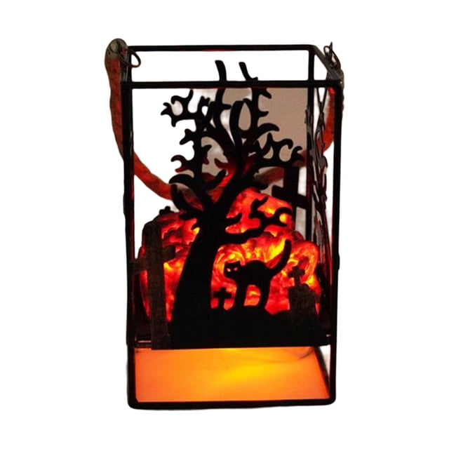 GROWTH TANK Lampe à Charbon, Décoration Portable Antique Cheminée Sans Flamme à Piles Chat