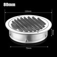 thumbnail image 1 of Bgsha Grille de Ventilation Ronde en Acier Inoxydable 304 pour Mur Extérieur, 1 of 8