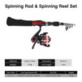 thumbnail image 1 of Kids Fishing Rod and Reel Combo Full Kit 1.6m Telescopic Fishing Rod Reel Set with Fish Landing Net Hooks Lures Barrel Swivels Tackle Box Storage Bag, 1 of 5