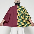 thumbnail image 3 of Rojo Verde GiyuuXXLAnime Kimetsu No Yaiba Cosplay Unisex Cardigan Kimono Haori, 3 of 5