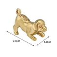 thumbnail image 3 of 5x Colgante De Perro De Latón Figura De Perro De Latón En Miniatura Para Escritorio Sala De Estar Sala De Té, 3 of 10