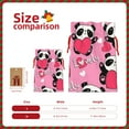 thumbnail image 3 of Naloa Panda Heart Valentine Pink Drawstring Christmas Bags, 3D Xmas Gift Bags, Christmas Wrapping Bags, Xmas Goodie Bags, Treat Pouch Bags, Party Favor Bags-Small, 3 of 9