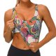 thumbnail image 3 of Balery Tropical Fruit Sujetadores deportivos con espalda cruzada para mujer, acolchados, sin costuras, de alto impacto, ideales para yoga, gimnasio, entrenamiento y fitness.-Small, 3 of 8