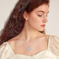 thumbnail image 4 of Inpasne Butterfly Necklace for Women 925 Sterling Silver Love Heart Necklace Birthstone Pendant Jewelry Gifts for Women Her Mom Wife Girlfriend Daughter Sister, 4 of 6