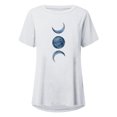 thumbnail image 4 of Pompotops Chemises Mode Décontractée pour Femmes Manches Courtes Tee-Shirt Ample Tunique Blouse, 4 of 4