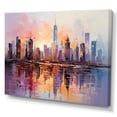 thumbnail image 2 of Designart "Pastel Giants Skyscrapers in the City II" Architecture Wall Decor, 2 of 5