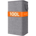 thumbnail image 1 of Cesto de ropa Lifewit, 100 L, grande, con asas, gris claro, 1 of 8