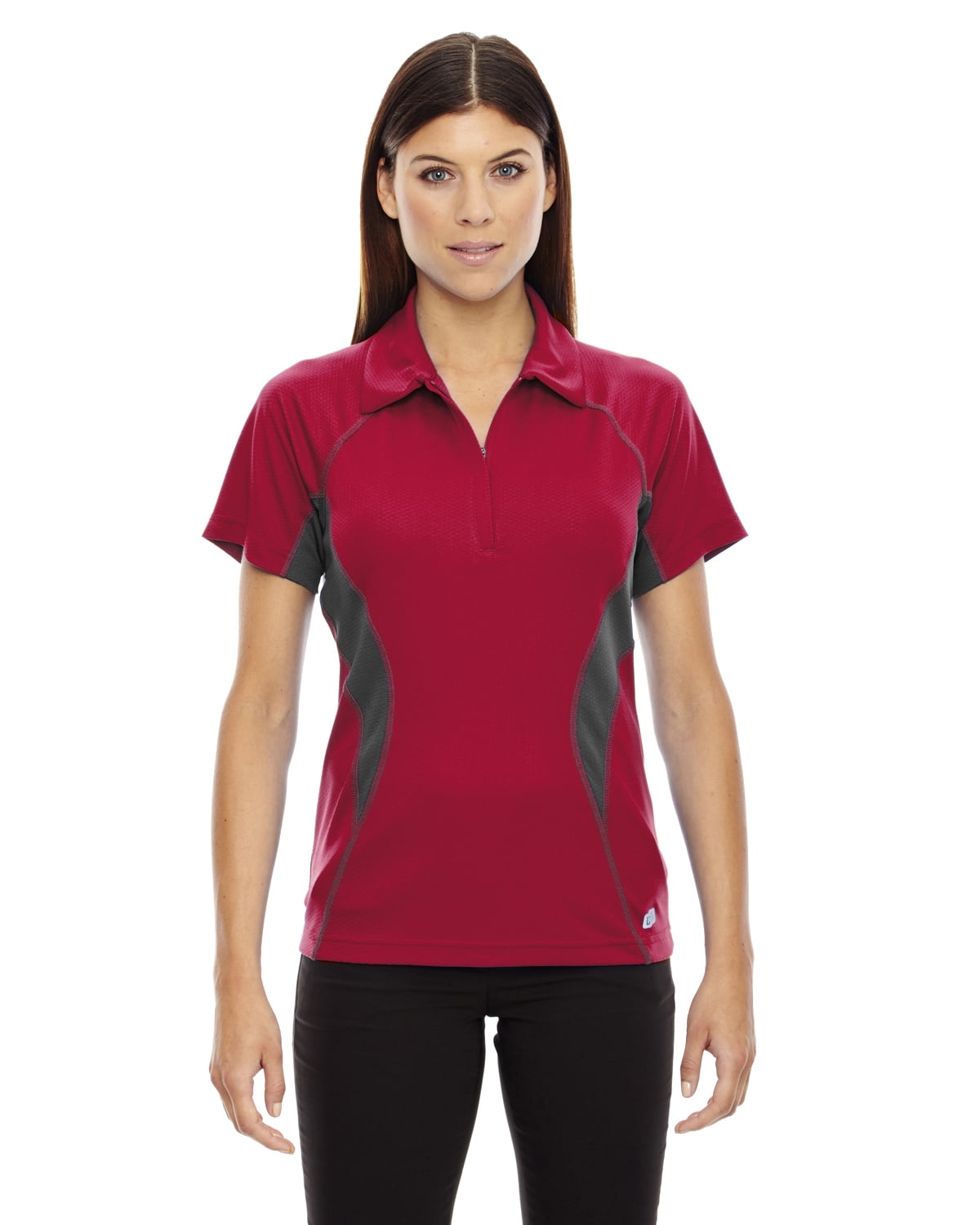 SERAC LADIES UTK cool.logikTM PERFORMANCE ZIPPERED POLO Ash City North End 78657 SERAC LADIES UTK cool.logikTM PERFORMANCE ZIPPERED POLO Ash City North End 78657