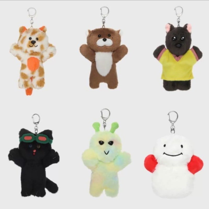 ミュージシャン PEOPLE 1 KEYCHAIN MIRROR STUFFED TOY Kpop Idol BOYNEXTDOOR BBNEXDO Plush Doll Keyring (HOW? Ver
