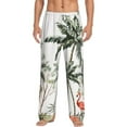 thumbnail image 2 of Kdxio Flamingo Palm Trees Print Men's Sleep Pajama Pant Lounge Pants with Pockets, 2 of 8