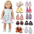 thumbnail image 6 of AmaMary 18 Inch Doll Shoes & Accessories, 6 Pairs Shoes & 3 Pairs Socks, Random Color, 6 of 6