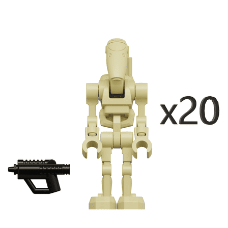Star Wars B1 Clankers Battle Droids Rotatable Arms and Movable Legs Custom Minifigures 20 Set
