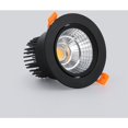 thumbnail image 1 of Paquete de 2 Focos LED Castrables, Lámpara de Techo Castrable COB de 3W, CA 220-240V, Blanco Frío 6000K, Ángulo de Ajuste 30°, IP44, Recorte 75-80mm, para Sala de Estar, Baño, Cocina (Negro) [Clase d, 1 of 5