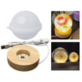 thumbnail image 1 of Moldes de esfera de resina, moldes de epoxi, moldes de silicona redondos para arte de resina, fabricación de joyas, bomba de baño, decoración navideña Soledad Molde de resina de esfera, 1 of 10