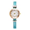 thumbnail image 1 of Reloj de pulsera de cuarzo informal de moda simple con correa de PU para regalo (verde), 1 of 1