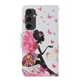 thumbnail image 7 of TECH CIRCLE Cute Cartoon PU Leather Case for Galaxy A26 5G - Flip Wallet Case with Wrist Strap, 2 Card Slots an 1 Cash Pocket, Protective, Slim Fit and Lightweight, Butterfly Girl, 7 of 7