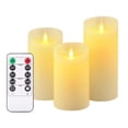 thumbnail image 2 of Moyic TureClos, 3 uds., velas LED, luz electrónica parpadeante, lámpara de Control remoto de cera, decoración navideña para el hogar Decoración del hogar, 2 of 6