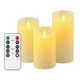 thumbnail image 2 of sweethay TureClos, 3 uds., velas LED, luz electrónica parpadeante, lámpara de Control remoto de cera, decoración navideña para el hogar Decoración del hogar, 2 of 6