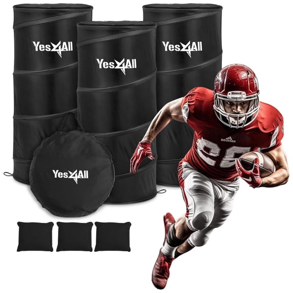 Yes4All Pop Up Defender Agility Trainer, Sport Training Equipment, 3 Pack, Black