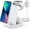 White, variant on 3 in 1 Magnetic Charging Station - ETEPEHI 2025 Wireless Charger Compatible for iPhone 17/16/15/14/13/12 Plus Pro Max, Foldable Portable Charger Dock for iWatch & AirPods