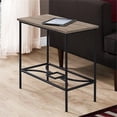 thumbnail image 3 of Home Square 12" Accent End Table in Dark Taupe and Black - Set of 2, 3 of 4