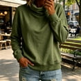 thumbnail image 2 of Women Cowl Neck Turtleneck Knit Pullover Sweater, Soft Thick Long Sleeve Loose Drop‑Shoulder Sweatshirt, Casual Daily Tops for Fall Winter, 2 of 6