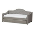 thumbnail image 1 of Baxton Studio Perry Tissu Daybed avec Lit Gigogne en Gris Clair, 1 of 12