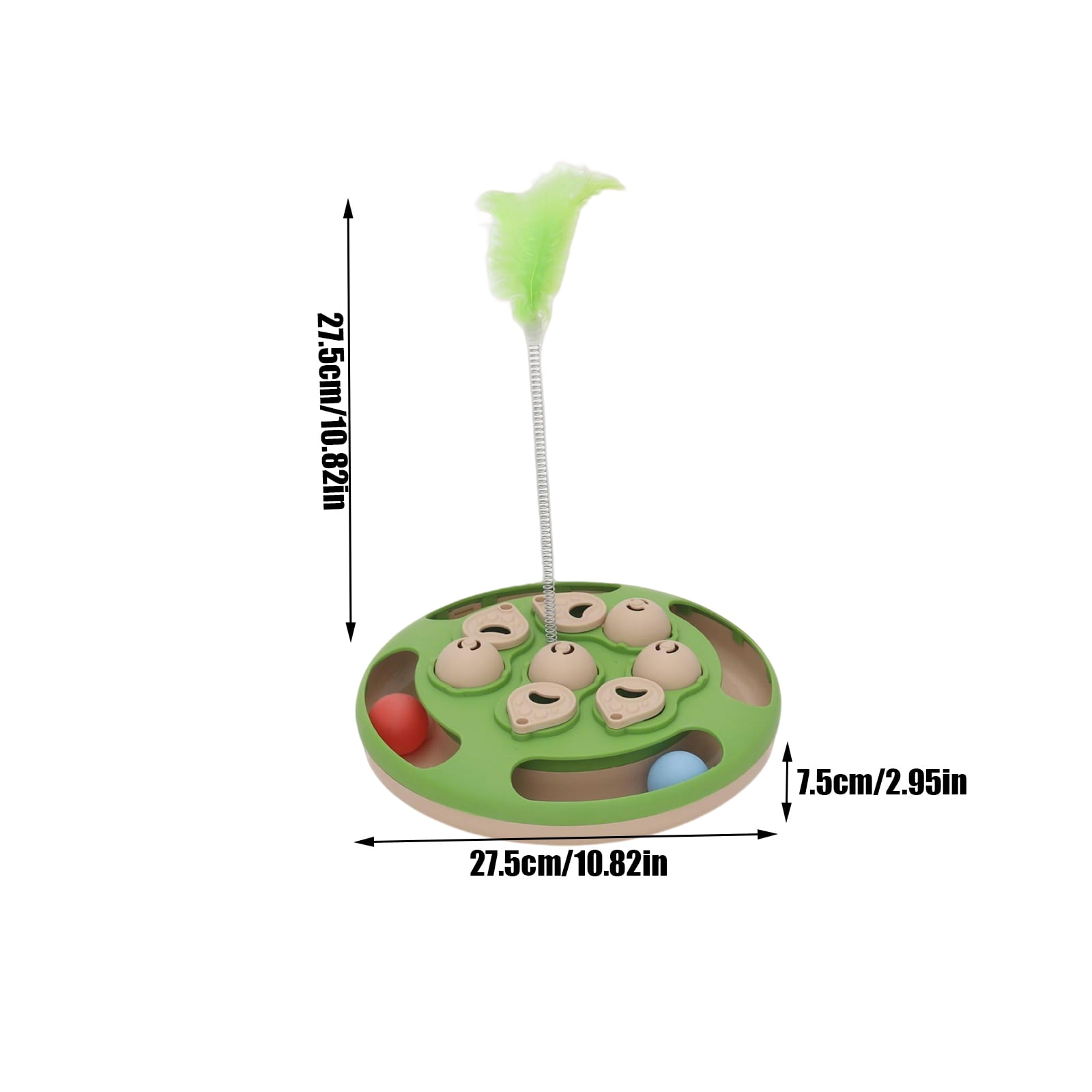 Pet Treat Dispenser Toy, Interactive Rotating Puzzle Feeder for Dogs and Cats, Foraging Sniffing Toy, Mentally Stimulating IQ Training Slow Feeder Base