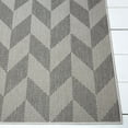 thumbnail image 4 of Nicole Miller New York Patio Country Calla Contemporary Herringbone Indoor/Outdoor Area Rug, Blue/Grey, 7'9"x10'2", 4 of 8