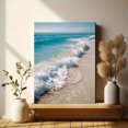 thumbnail image 6 of Ocean Wave Beach Canvas Wall Art，Coastal Decor for Living Room Bedroom Bathroom Kitchen, 6 of 8