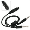 thumbnail image 4 of 5 Pin Aviation Headset Cable, ABS+Metal Stable Headset Cable, Durable For Airbus XLR To GA Dual Plug, 4 of 8
