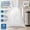 White, variant on 2.6 Gallon Drawstring Trash Bags, Small Clear Garbage Bags, 1.18 Mil Thick, 40x50cm, Pack of 68, Unscented Durable Liners