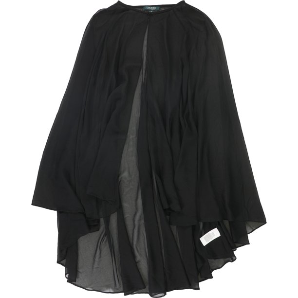 Ralph Lauren - Chaqueta transparente para mujer, color negro, extragrande Ralph Lauren capa