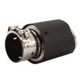 thumbnail image 3 of Car Matte Carbon Fiber Exhaust Tip 60-89MM Universal Car Exhaust Pipe Modification Tail Throat Clip-on Tail Pipe, 3 of 5