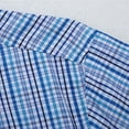 thumbnail image 4 of Hvyesh Men's Casual Plaid Button Down Shirt Cotton Short Sleeve Dress Shirts Regular Fit Cotton Oxford Shirt, 4 of 9