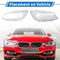 thumbnail image 3 of Ofertas Únicas 1 Par de Cubierta de Lente de Faro Frontal Izquierda Derecha para BMW 740i 2011-2012 No.63117228423 PC Claro, 3 of 7